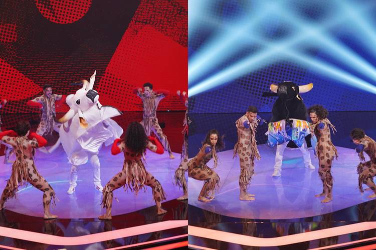 Boi Caprichoso e Boi Garantido se apresentam no ‘Caldeirão com Mion’