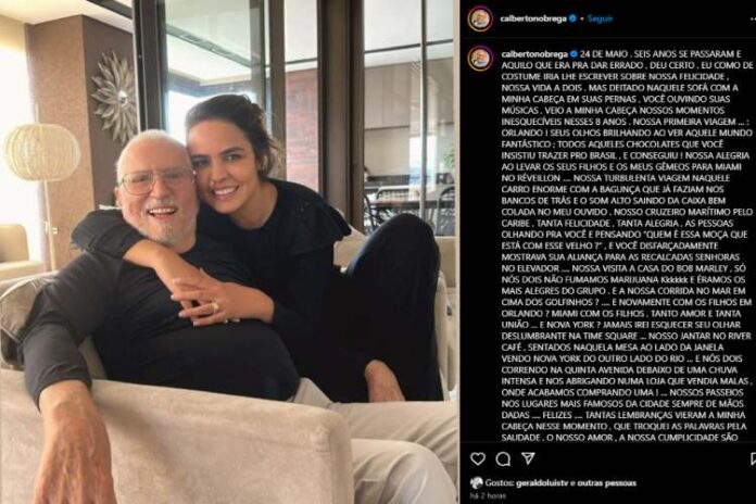 Carlos Alberto Nóbrega e Renata Domingues (Reprodução: Instagram)