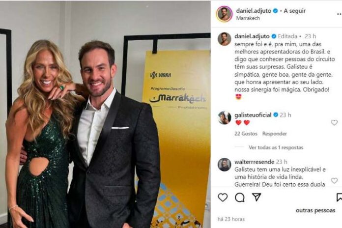 Daniel Adjuto Daniel Adjuto falando sobre a Adriane Galisteu (Reprodução: Instagram)