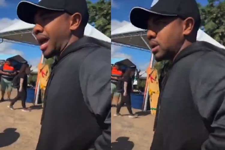 No RS, senhor chama a atenção de Davi: ‘Não vem fazer mídia’