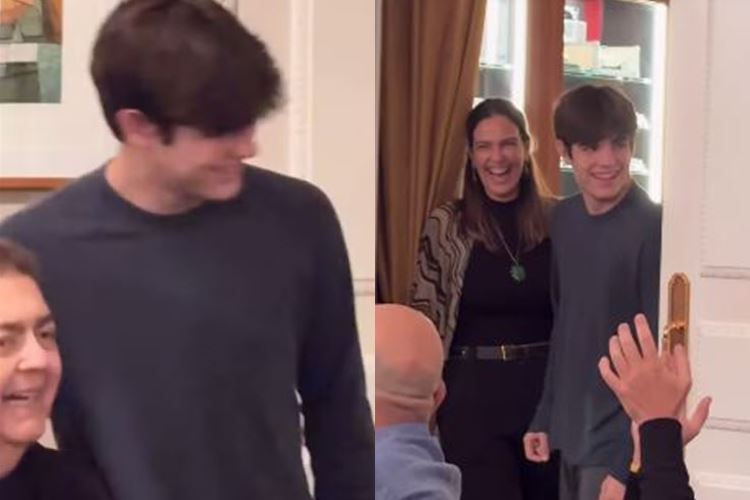 Faustão, após transplante de rim, celebra o aniversário do filho