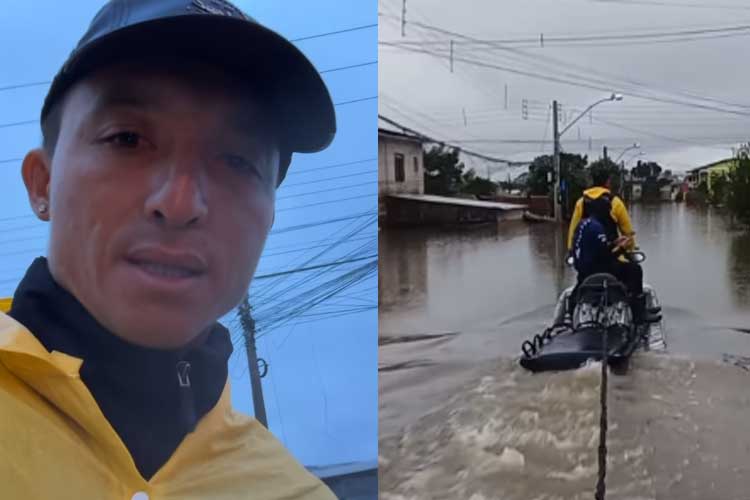 Influenciador sofre acidente durante resgate das vítimas no RS: ‘Tombamos’