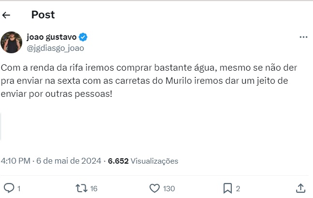 João (Reprodução: Twitter)