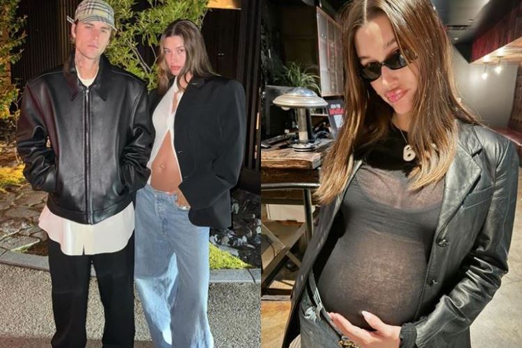 Justin e Hailey Bieber surgem em novas fotos e barrigão do primeiro filho chama atenção: “fofos”
