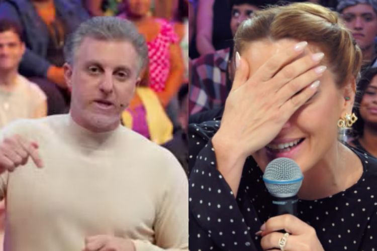 “Amo vê-la”, Luciano Huck faz confissão sobre Carolina Dieckmann no Domingão e deixa atriz sem graça