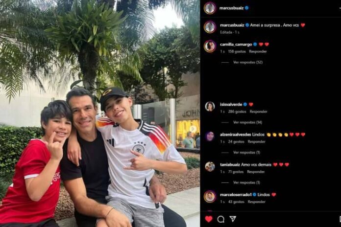 Marcus Buaiz, José Marcus e João Francisco (Reprodução: Instagram)