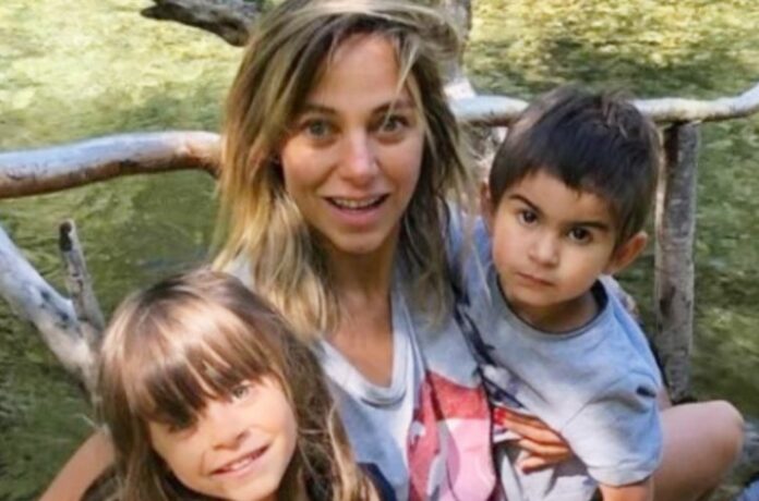 Mariana Derderián com os filhos
