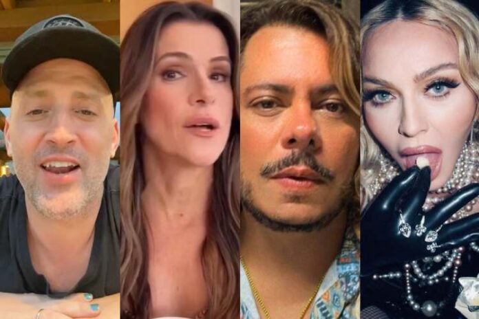 Paulo Gustavo, Ingrid, Marcos Majella e Madonna (Reprodução: Instagram)