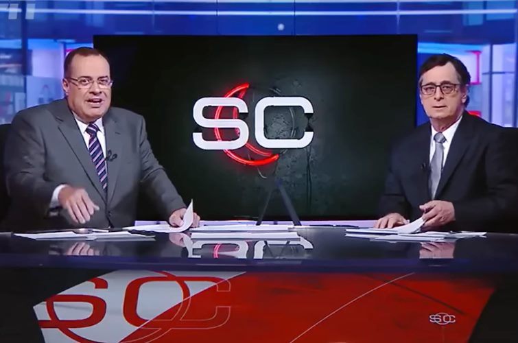 Paulo Soares e Antero Greco no SportCenter - Foto: ESPN