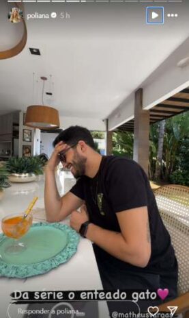 Poliana Rocha enaltecendo o Matheus Vargas (Reprodução: Instagram)
