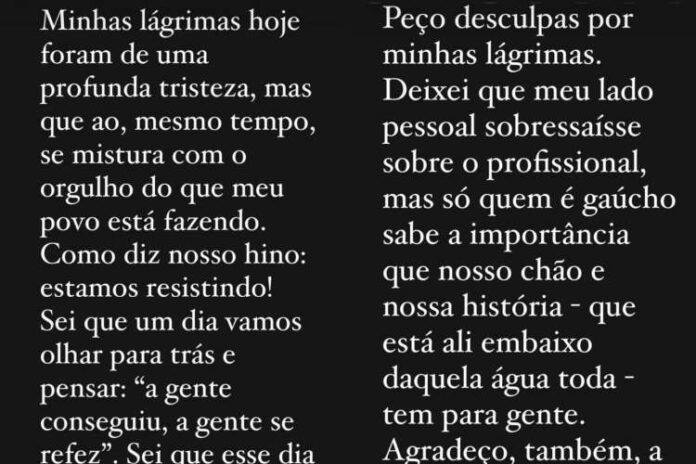 Patrícia Poeta Stories (Reprodução/Instagram)