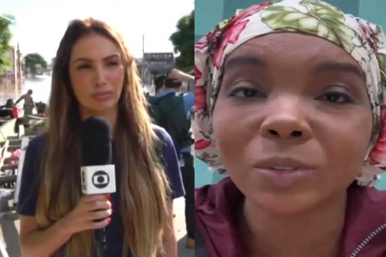 No ‘Encontro’, ex-BBB Thelminha fala sobre trabalho como voluntária no RS: ‘Sobrecarregados’