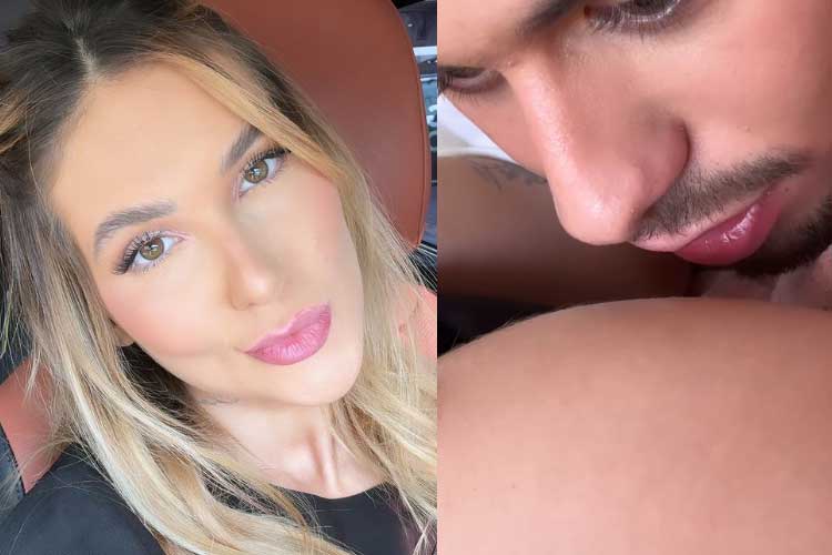 Na terceira gravidez, Virginia mostra Zé Felipe tentando fazer José Leonardo mexer: ‘Dá um chutinho’