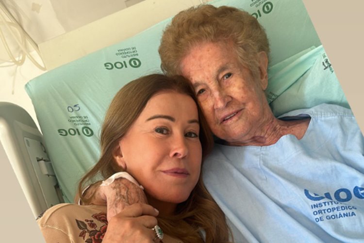 Zilu Godoi surge com a mãe em hospital e revela diagnóstico