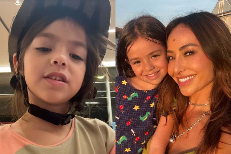 Sabrina Sato compartilha vídeos inéditos da Zoe brincando de ser blogueira: “Ela dormiu e eu achei”