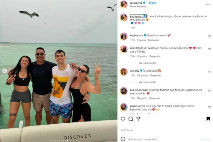 Carla, Xanddy e os filhos (Reprodução: Instagram)