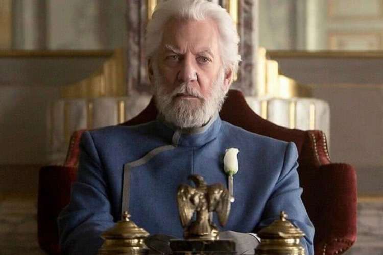 Morre o ator Donald Sutherland, o Presidente Snow, de Jogos Vorazes