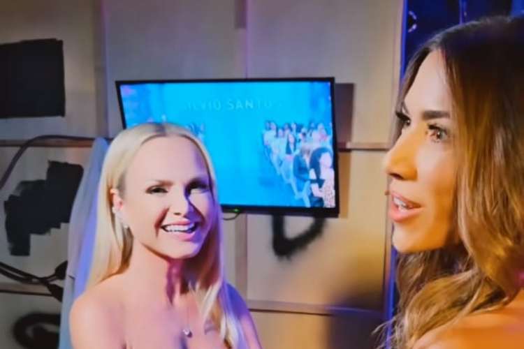 Patrícia Abravanel pede perdão a Eliana durante gravação de especial no SBT