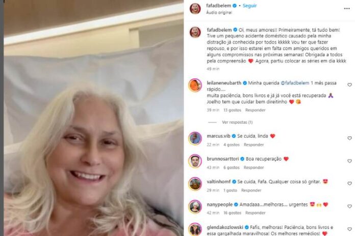 Fafá De Belém realizou o pronunciamento nas redes sociais (Reprodução: Instagram)