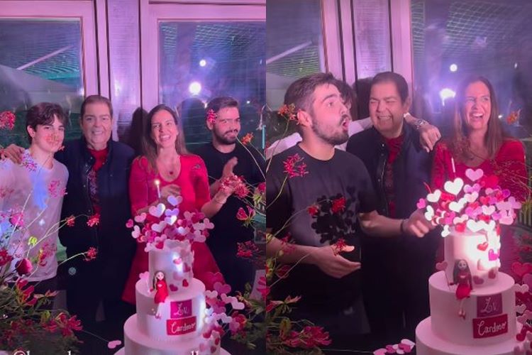 Faustão surge sorridente ao celebrar aniversário da esposa, Luciana Cardoso: “meu amor”