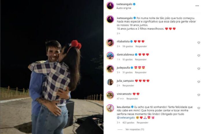Ivete Sangalo e Daniel Cady (Reprodução: Instagram)