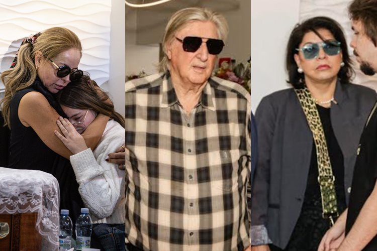 Família e famosos se despedem de Chrystian, veja fotos do velório do sertanejo