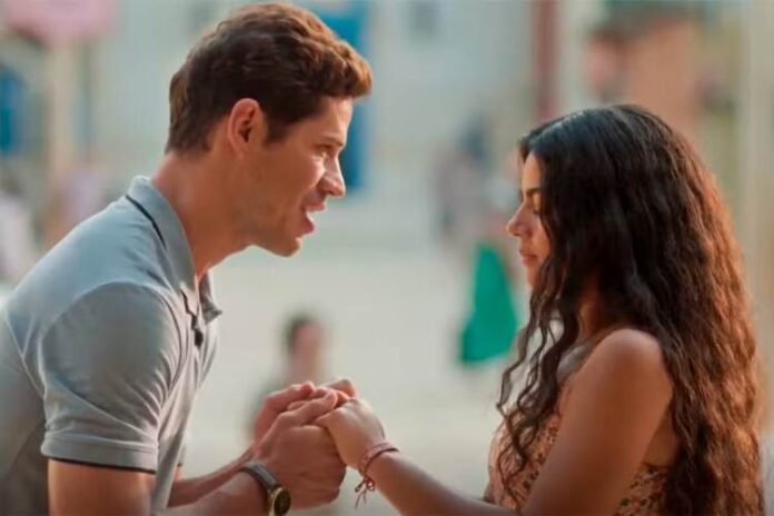 Marcelo Gouveia e Quinota em No Rancho Fundo (Reprodução: TV Globo)