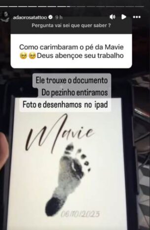 O tatuador contando o processo da tatuagem feita por Neymar (Reprodução: Instagram)