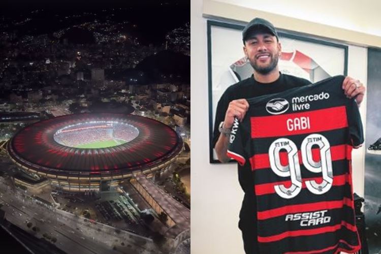 Neymar assiste jogo do Flamengo no Maracanã e levanta boatos de possível negociação com o clube