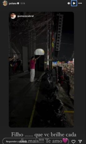 Poliana Rocha elogiando o Zé Felipe (Reprodução: Instagram)