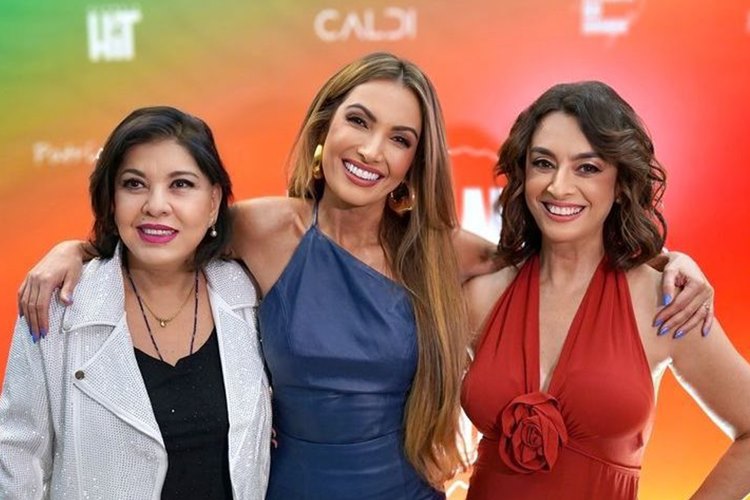 Roberta Miranda, Patrícia Poeta e Catia Fonseca Roberta Miranda, Patrícia Poeta e Catia Fonseca no 'Levanta Rio Grande' - Foto: Divulgação/Assessoria