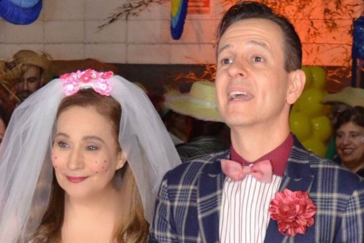 Sonia Abrão relembra ‘casório’ com Celso Zucatelli durante festa junina: “A gente se divertiu muito”