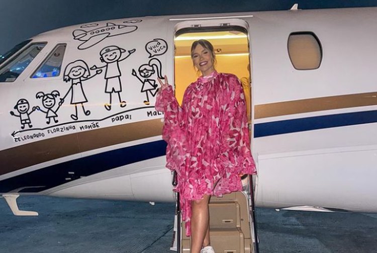 Virginia Fonseca posa em jatinho milionário da família e desabafa: “morrendo de inveja”