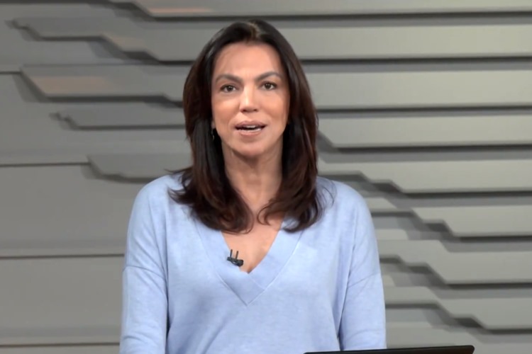 Ana Paula Araújo no Bom Dia Brasil - Foto: TV Globo