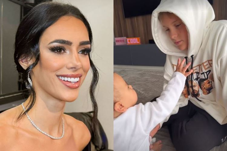 Irmãos unidos! Bruna Biancardi mostra registro fofo de Mavie com Davi Lucca