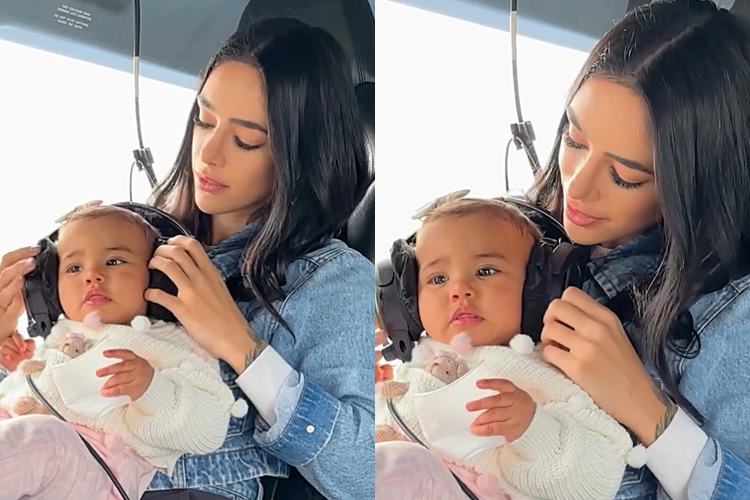 Mavie, filha de Neymar Jr, surge em helicóptero esbanjando fofura e motivo especial é revelado: “Tão incrível”