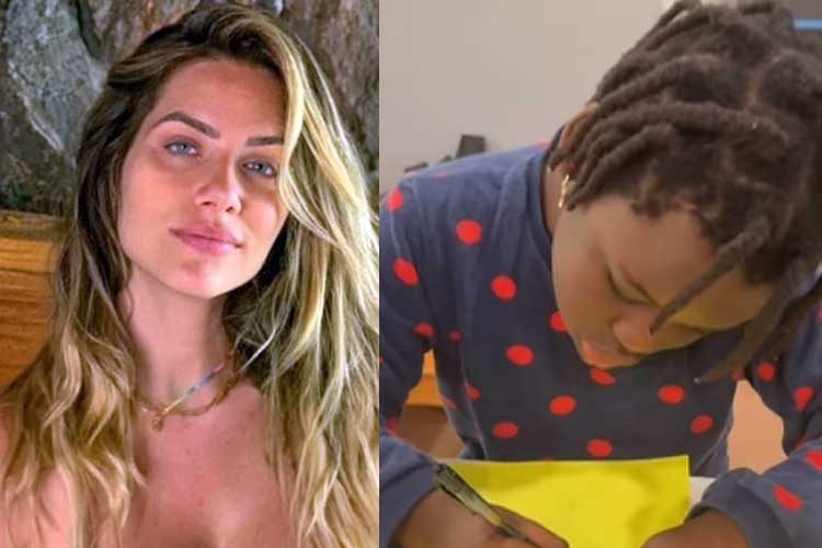 Giovanna Ewbank se impressiona com talento do filho: ‘Toda manhã isso’