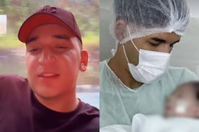 João Gomes, Zé Vaqueiro e Arthur em seus braços