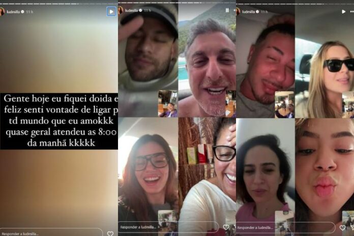 Ludmilla Ludmilla ligando para outros famosos (Reprodução: Instagram)