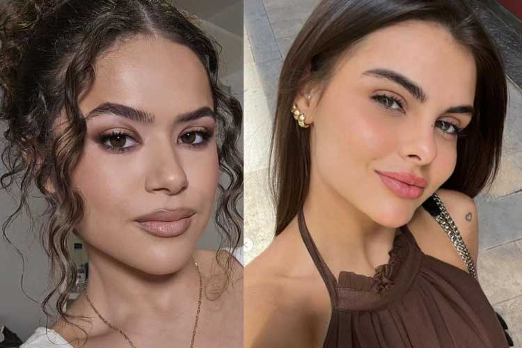 Amanda Kimberlly, mãe da terceira filha de Neymar, faz rara aparição pública em festa de Maisa Silva