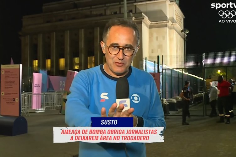 Equipe esportiva da Globo deixa estúdio em Paris por ameaça de bomba