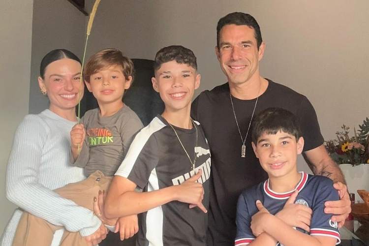 Marcus Buaiz ganha festa de aniversário da noiva Isis Valverde e dos filhos: “Meu maior presente”