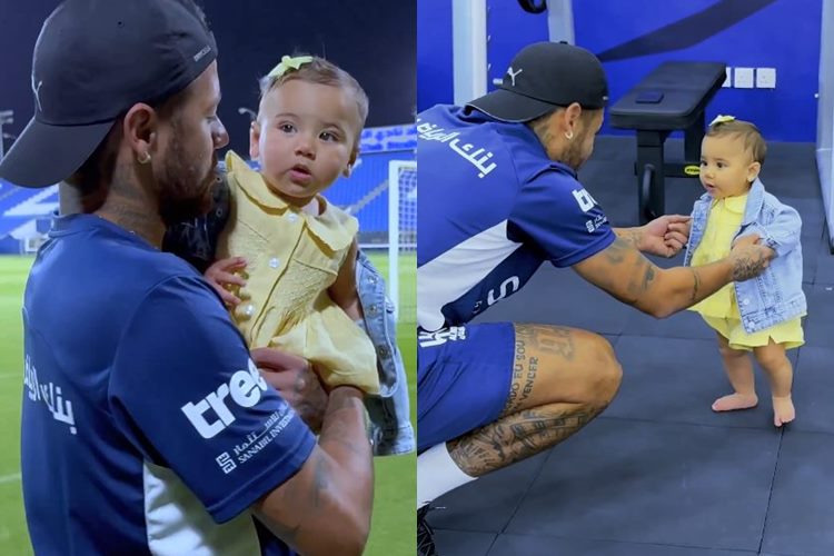 Neymar passeia com Mavie pelo CT do Al-Hilal e se emociona: “foi conhecer”
