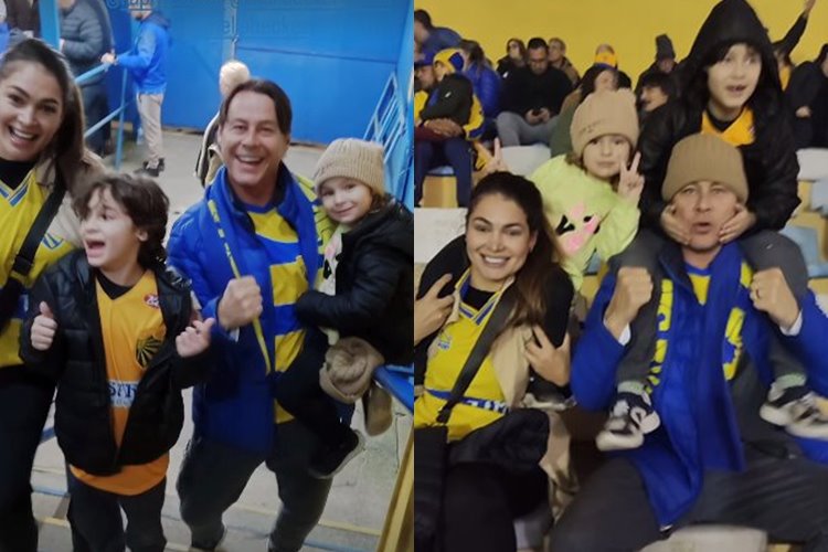 Afastado das novelas, Theo Becker celebra momento em família: “inesquecível”