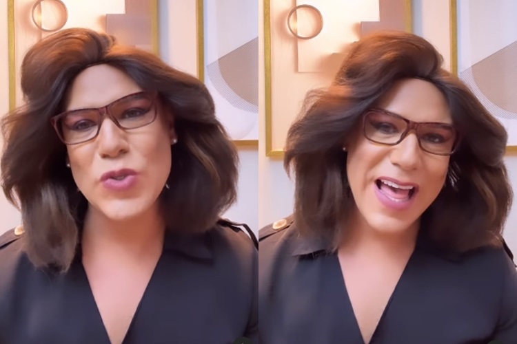 Tiago Barnabé surge como Renata Vasconcellos, sua nova personagem, e ganha a web: “perfeita”