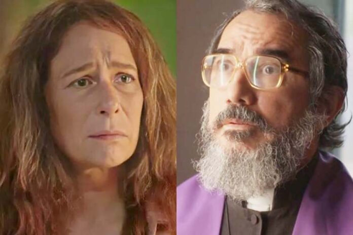 Zefa Leonel e Padre Zezo em Renascer (Reprodução: TV Globo)