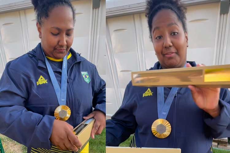 Fim do mistério! Saiba o que tem dentro do ‘Canudo Olímpico’ recebido pelos atletas no pódio em Paris