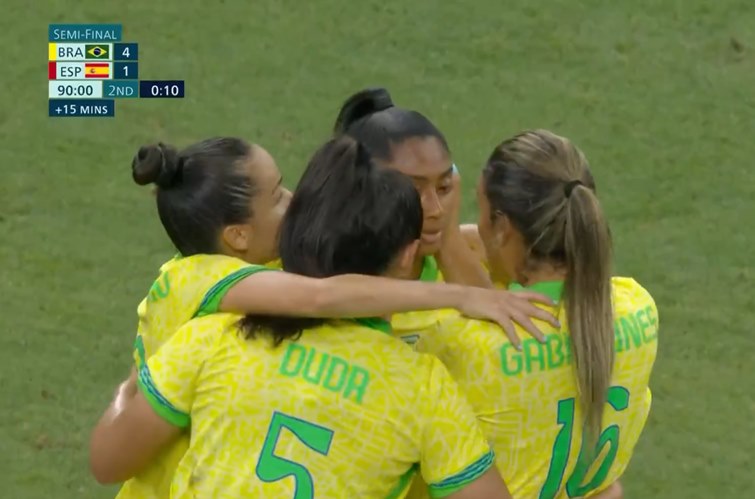 Brasil atropela a Espanha e vai à final das Olímpiadas de Paris