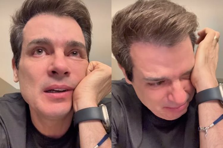 Celso Portiolli vai às lágrimas ao reviver momento precioso ao lado do pai falecido