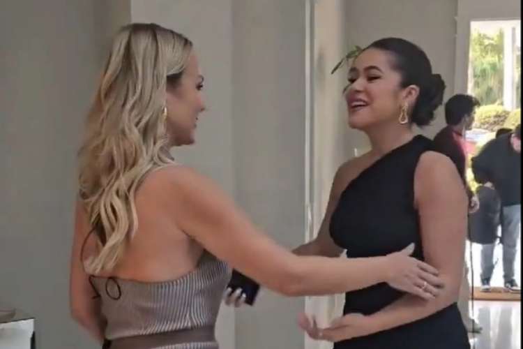 Eliana compartilha bastidores de entrevista com Maisa no Fantástico: “Que clima bom”